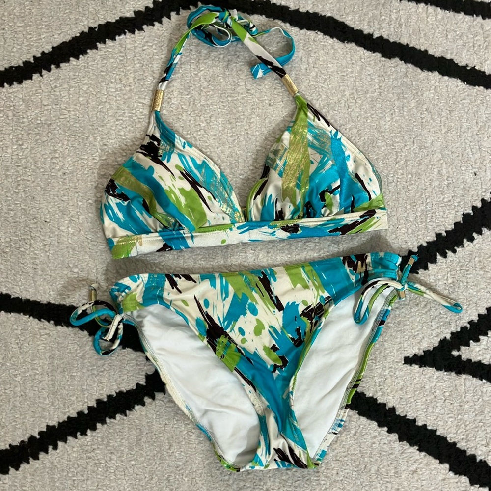 Women’s Blue & Green Bikini 2-pc